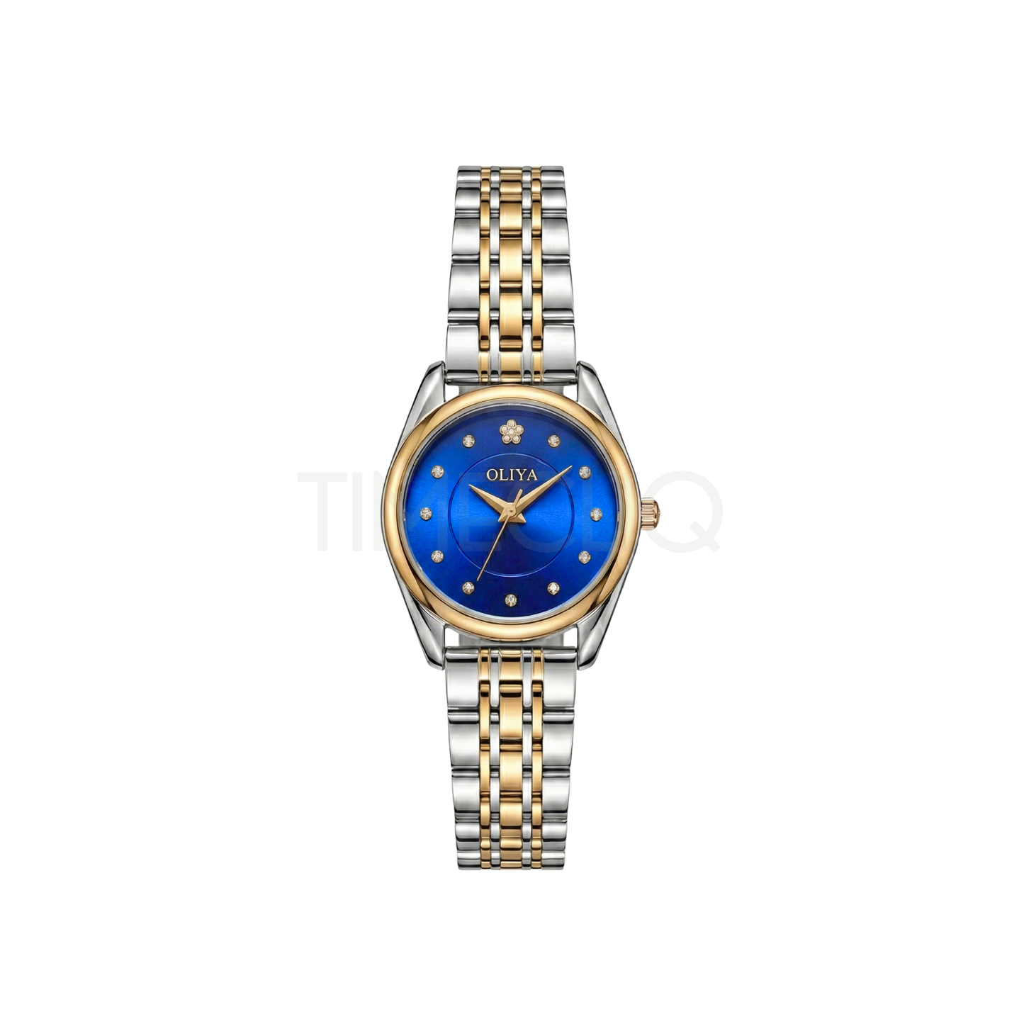 Oliya 8518 Blue Dial Two-Tone Women’s Watch.