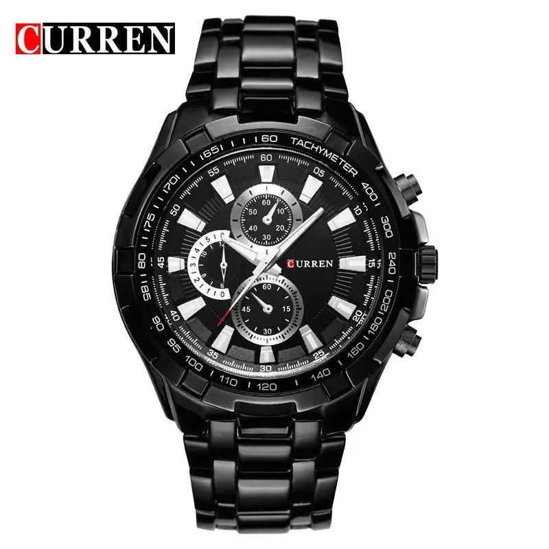 CURREN 8023 Analog Watch for Men - Black