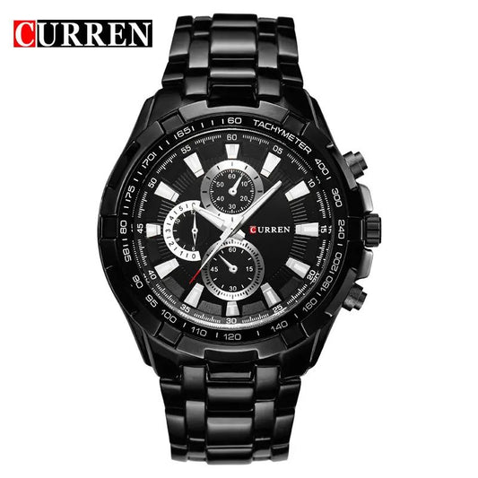 CURREN 8023 Analog Watch for Men - Black