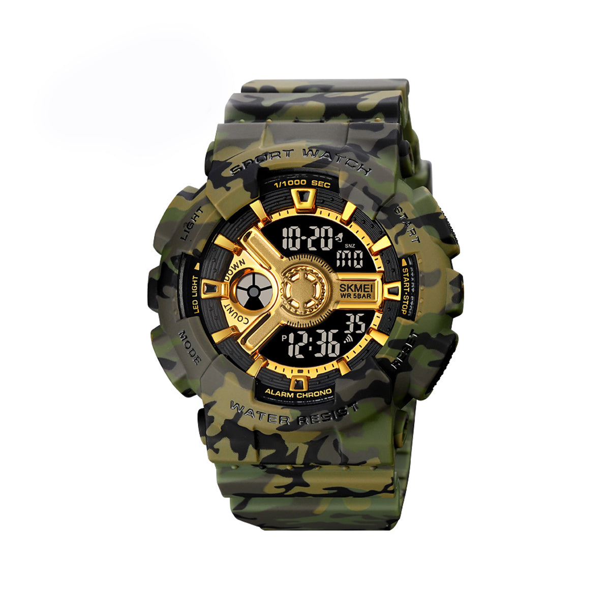 SKMEI 1828 Digital Chronograph Sport Watch for Men’s - Army