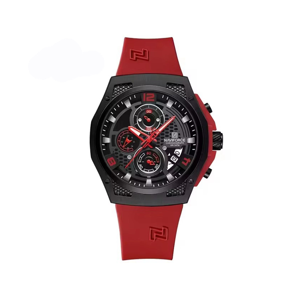 NAVIFORCE NF8051 Chronograph Sports Men’s Watch- Red