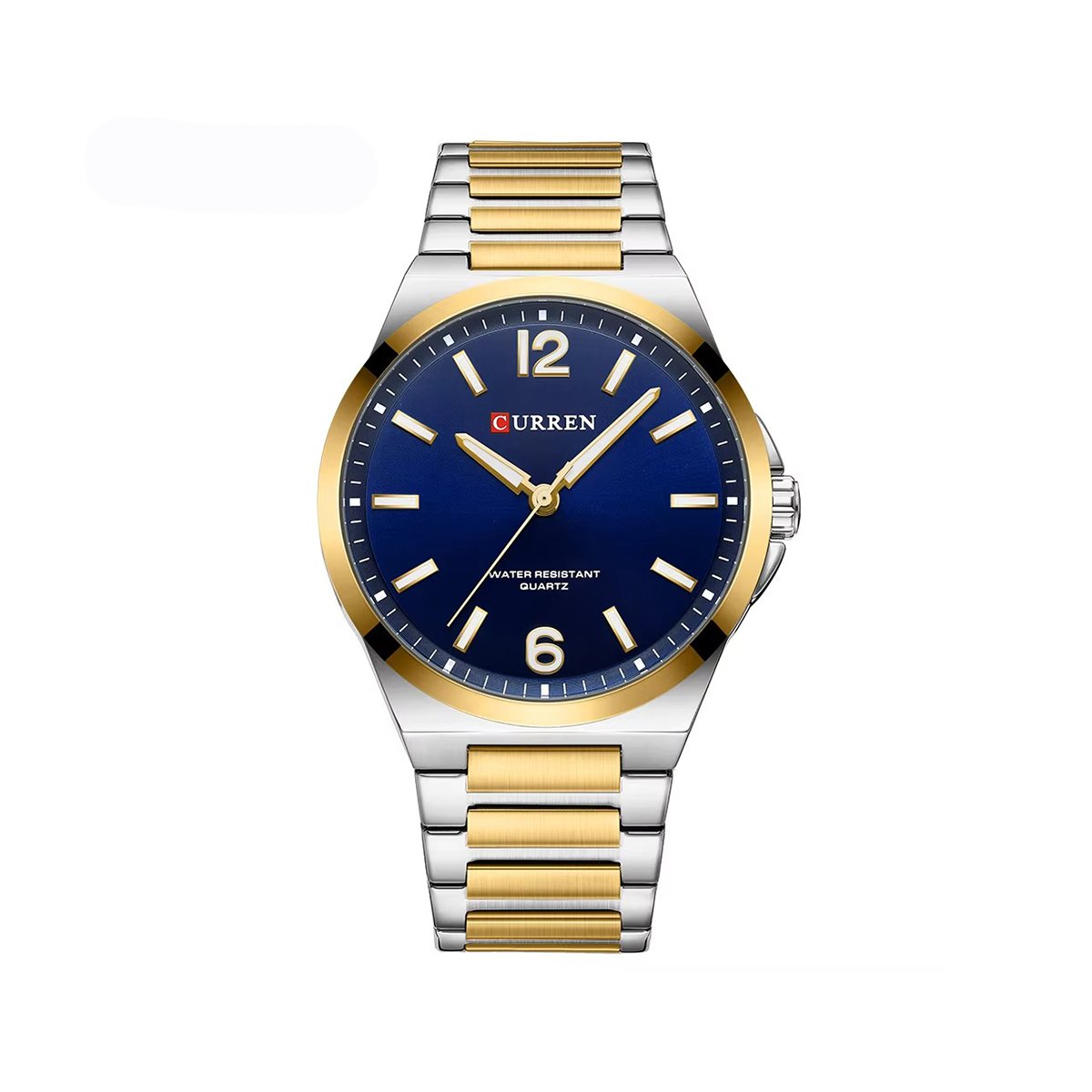 CURREN 8493 Chronograph Stainless Steel Men’s Watch-Two Toned Blue