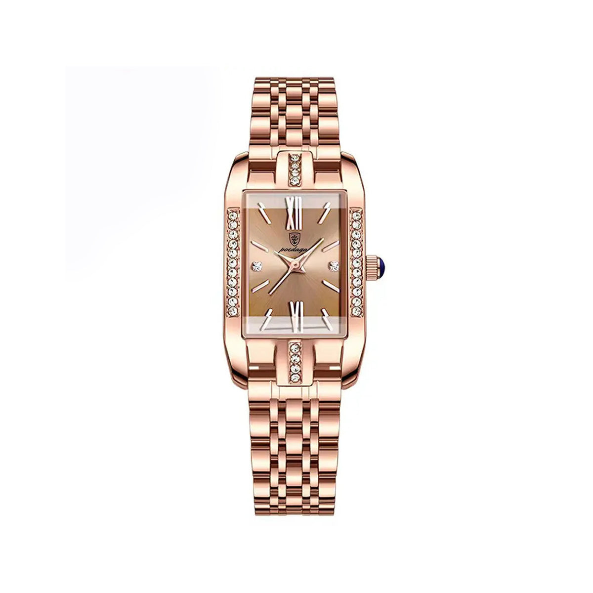 POEDAGAR 365 Luxury Wristwatch for Women - Rose Gold