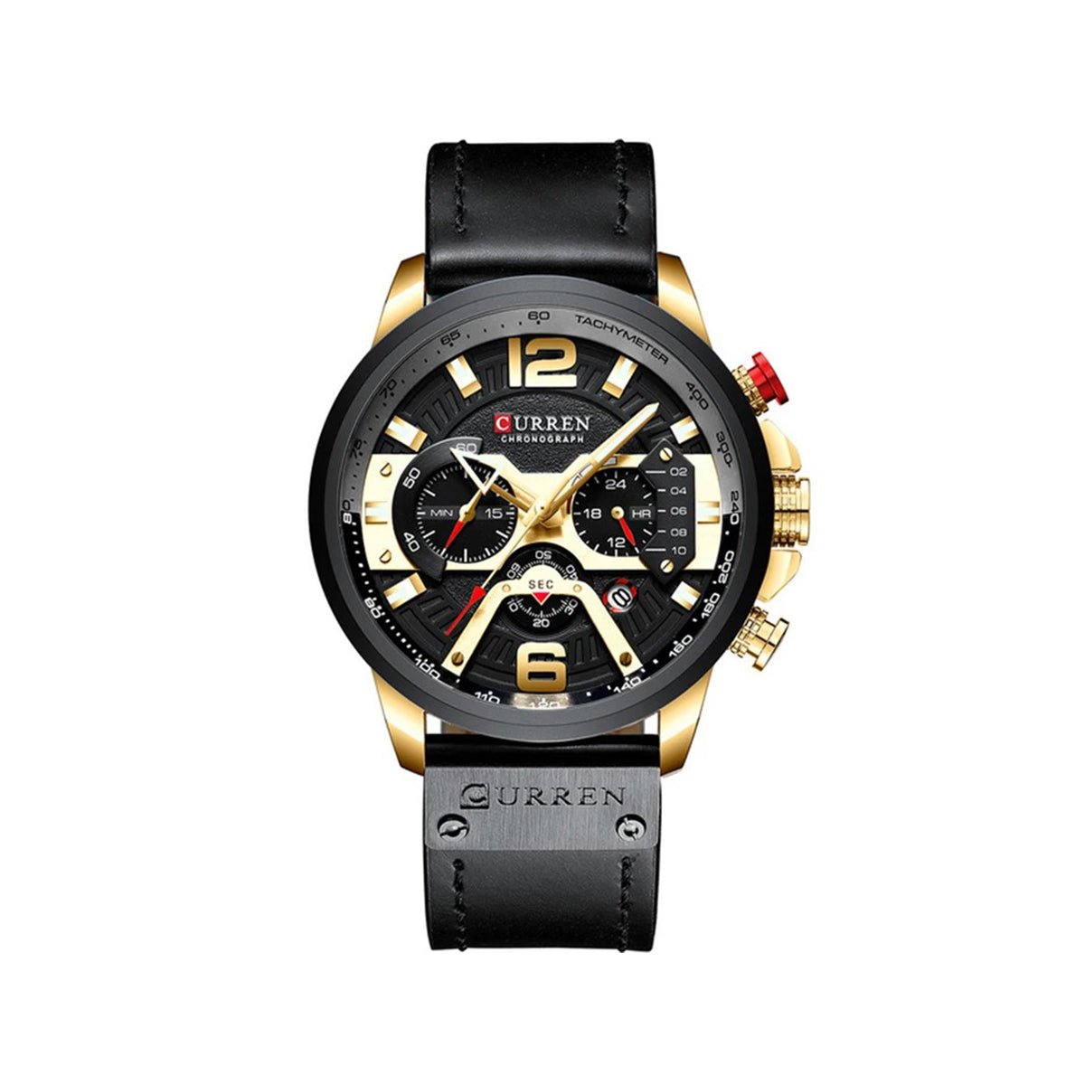 CURREN 8329 Luxury Brand Watch for Men - Black Gold
