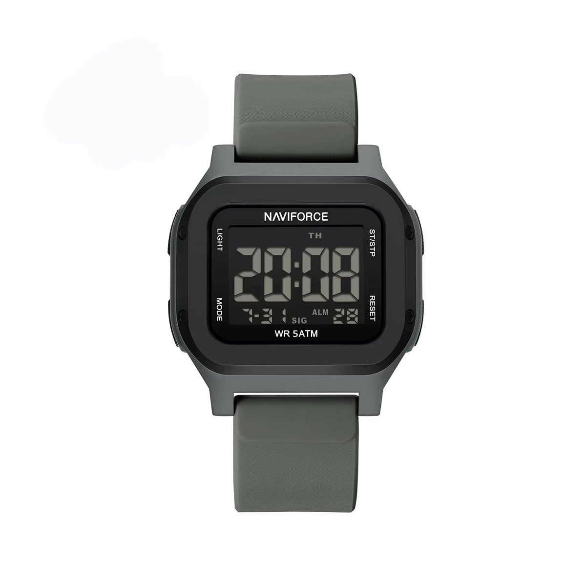 NAVIFORCE NF7137 Stylish Multi-Function Dial with Sporty Elegant Design Men’s Wristwatch- Deep Grey