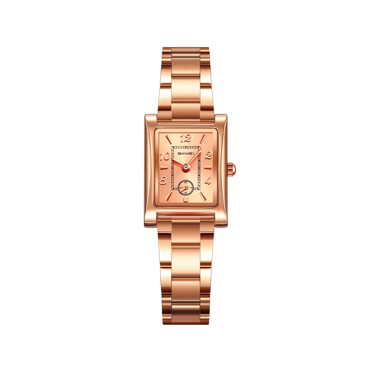 SKMEI 2570 Stainless Steel 3ATM Water Resistant Quartz Ladies Watch-Rose Gold