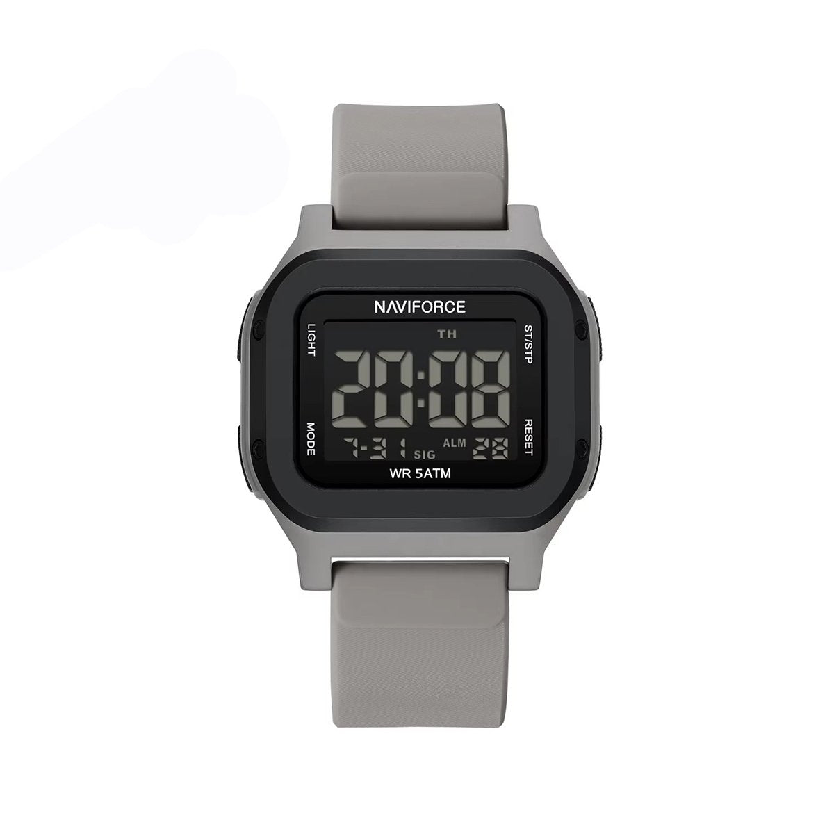 NAVIFORCE NF7137 Stylish Multi-Function Dial with Sporty Elegant Design Men’s Wristwatch- Grey