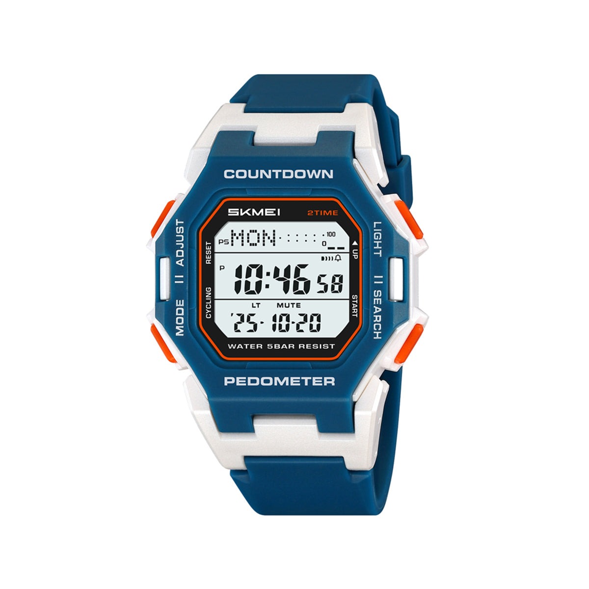 SKMEI 2596 Men's Waterproof Digital Sports Watch - Blue