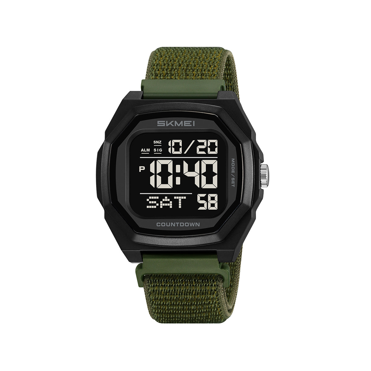 SKMEI 2495 Men's Digital Sports Waterproof Dual Time Outdoor Watch - Green