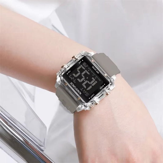 NAVIFORCE 7101 LCD Digital Display Sports Men's Watch-Gray