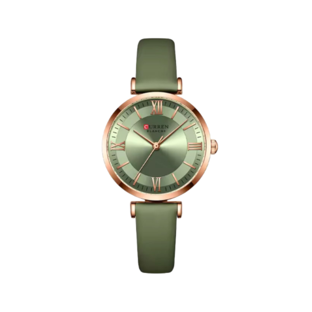 CURREN 9079 Belt Watches for Women – Olive