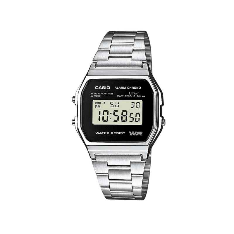 Casio A158WEA-1DF Vintage Digital Chain Watch