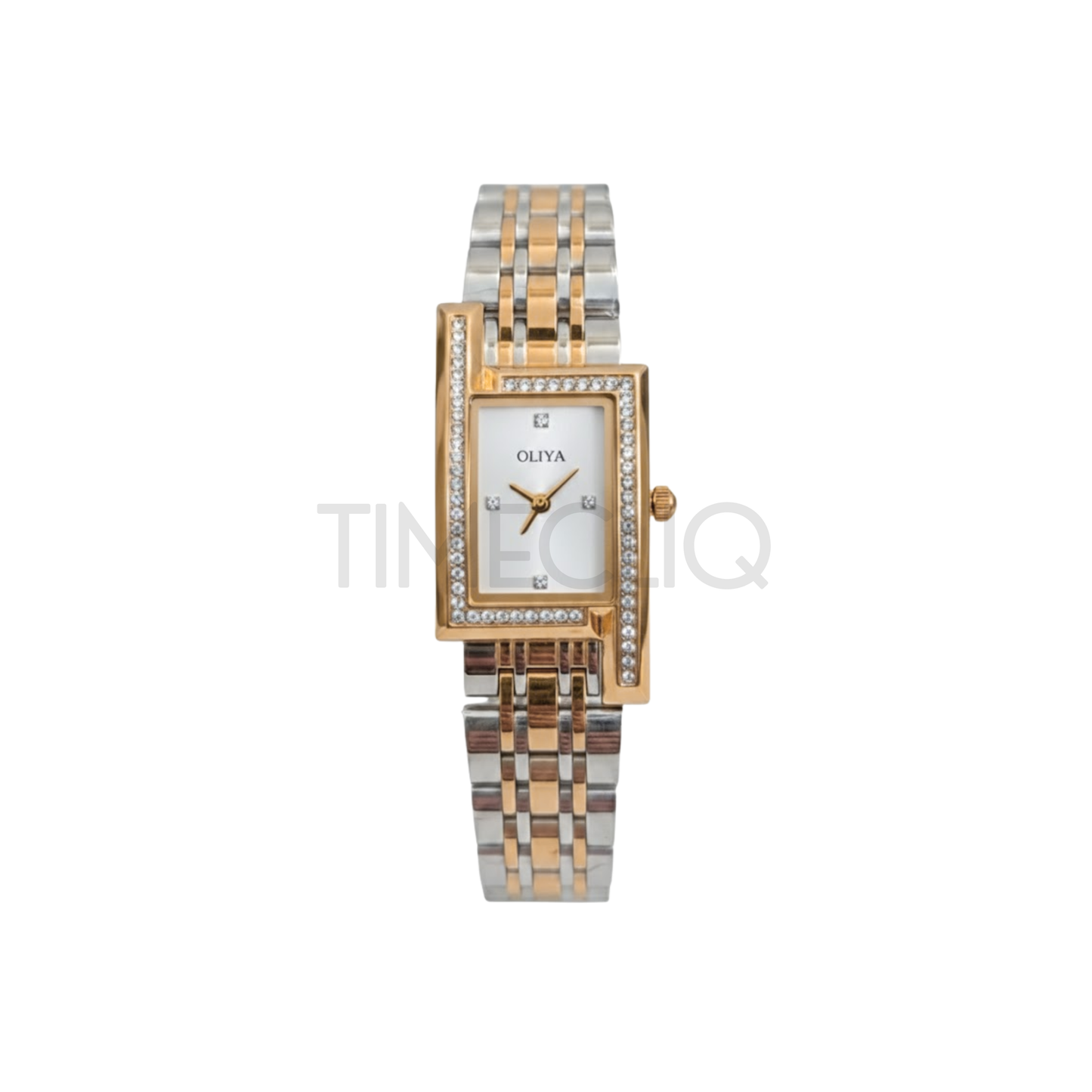 Oliya 6818 Luxury Rose Gold Ladies Watch- Brown Dial