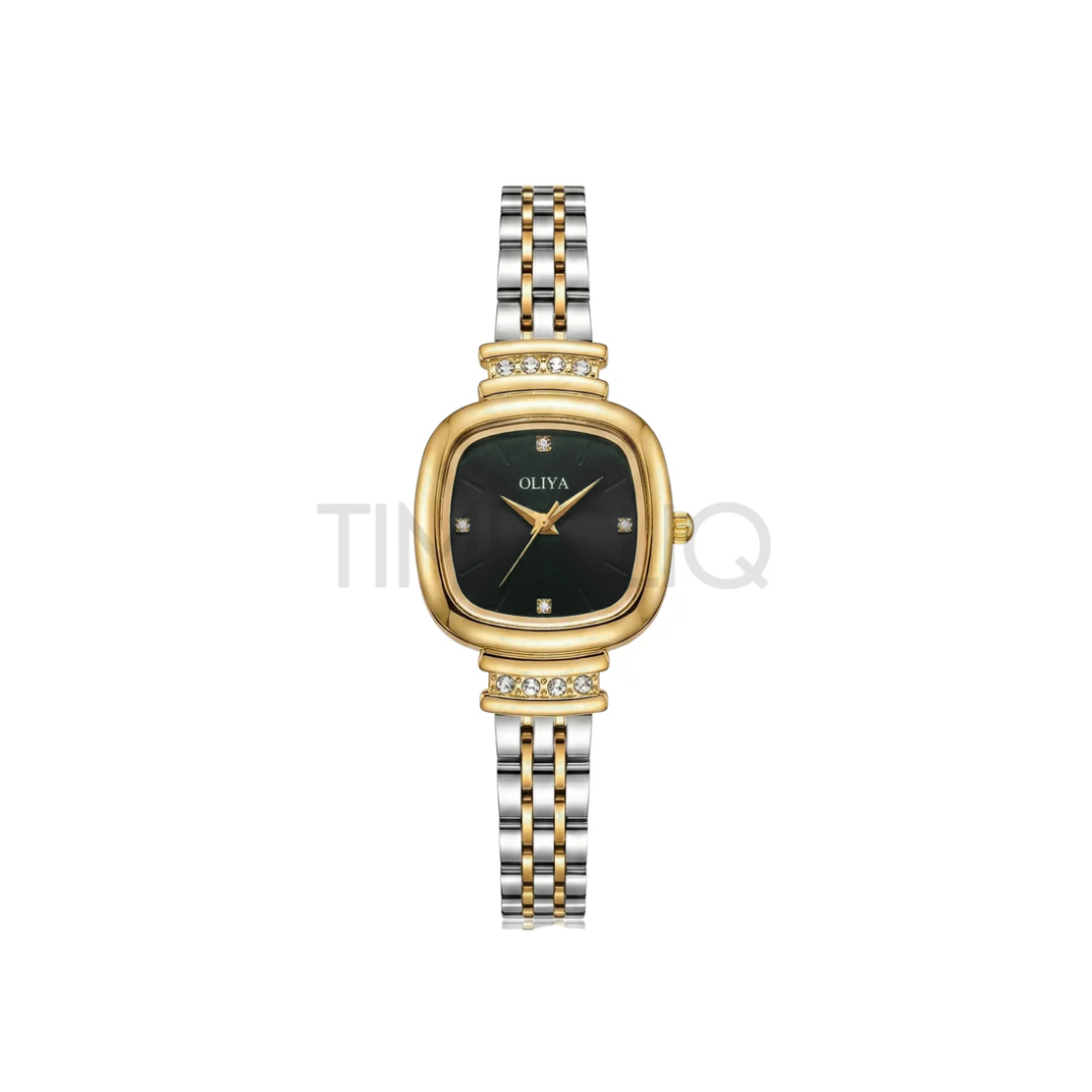 Oliya 6815 Elegant Square Black Dial Women’s Watch
