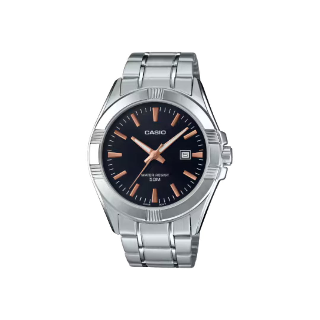 Casio Enticer Date Chain Watch MTP-1308D-1AVDF