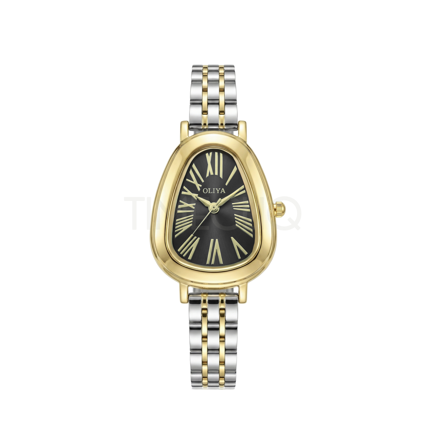 Oliya 2016 Women’s Retro Vintage Watch – Black Dial | Elegant Ladies Wristwatch
