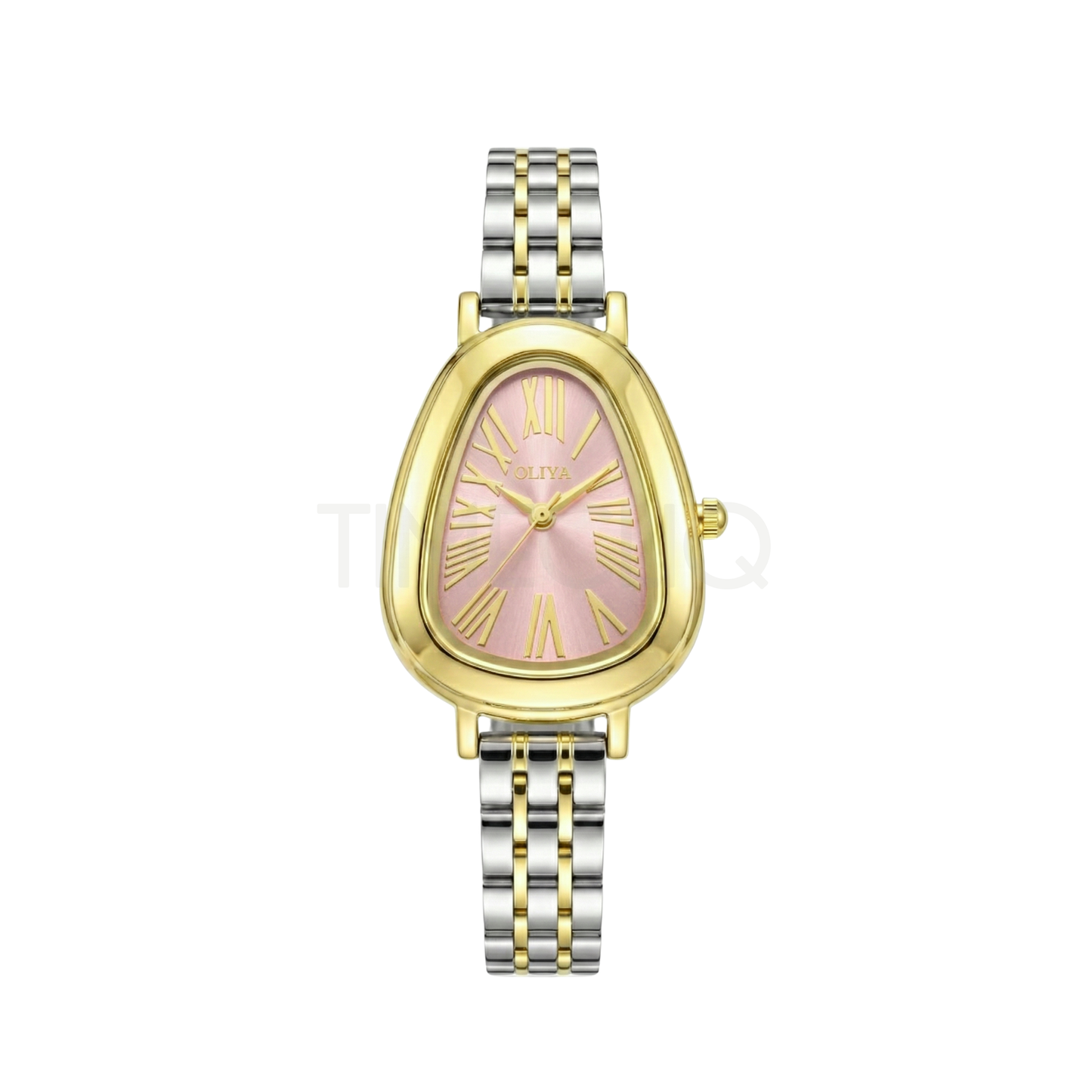 Oliya 2016 Women’s Retro Vintage Watch – Light Pink Dial | Elegant Ladies Wristwatch