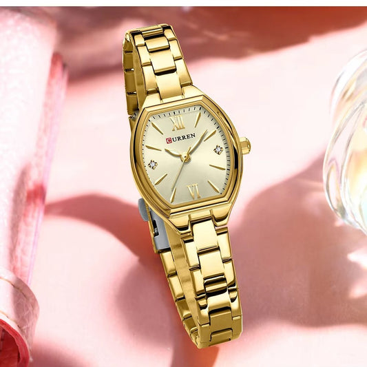 CURREN 9112 Women’s Stainless Steel Watch – Gold Elegant Design