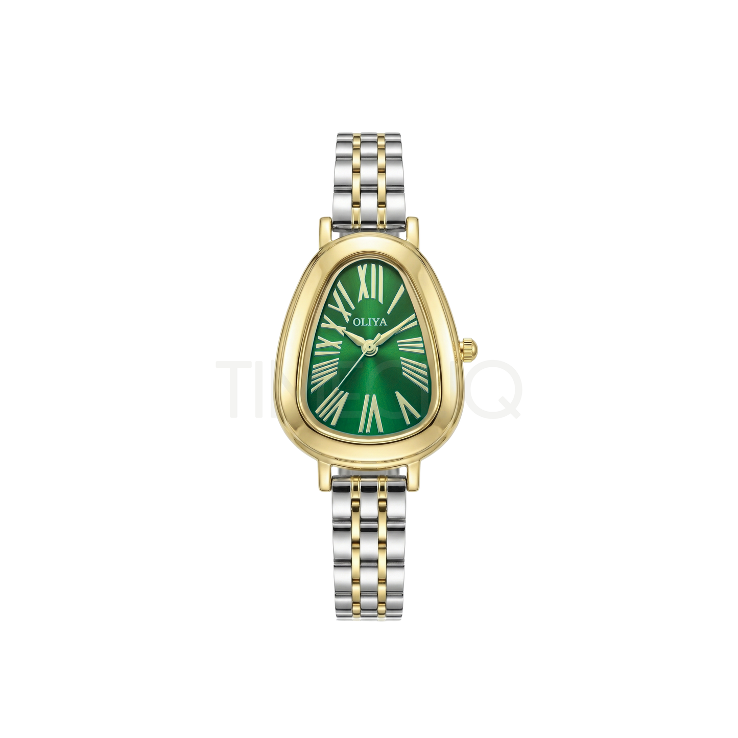 Oliya 2016 Women’s Retro Vintage Watch – Green Dial | Elegant Ladies Wristwatch