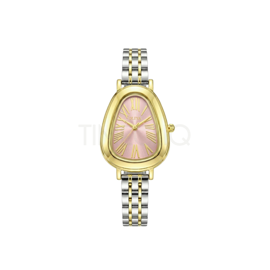 Oliya 2016 Women’s Retro Vintage Watch – Light Pink Dial | Elegant Ladies Wristwatch