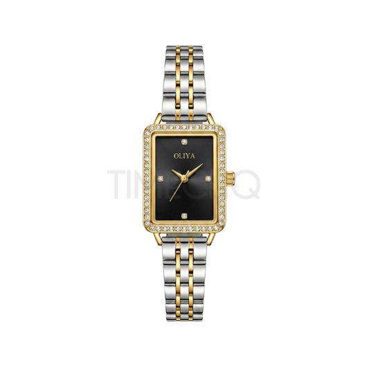 Oliya 609 Black Dial Ladies Wristwatch