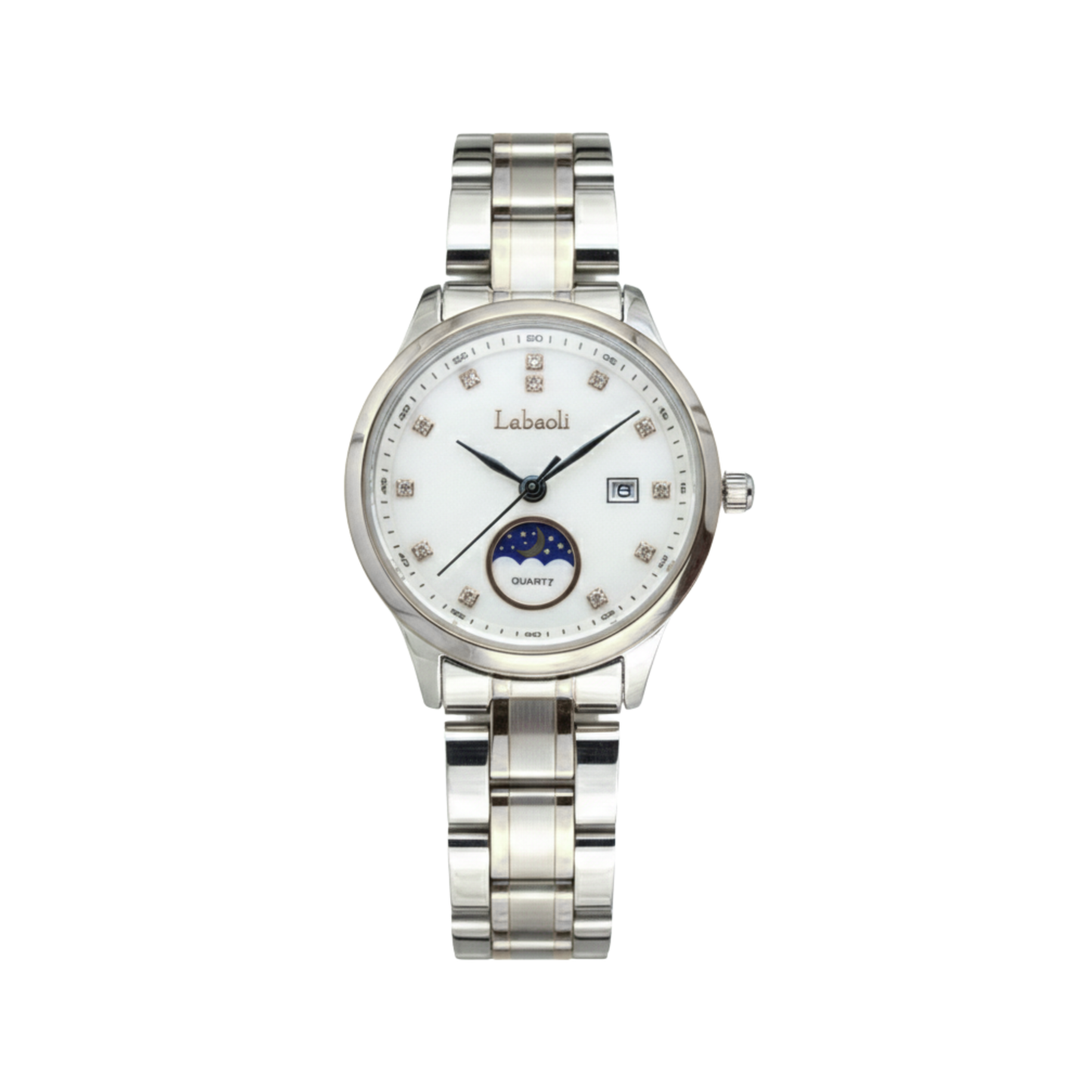 Labaoli LA605L Women’s Stainless-Steel Silver Watch- White Dial