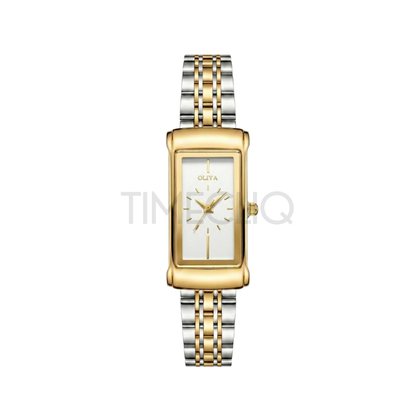 Oliya 55182 Ladies Two-Toned Watch White Dial