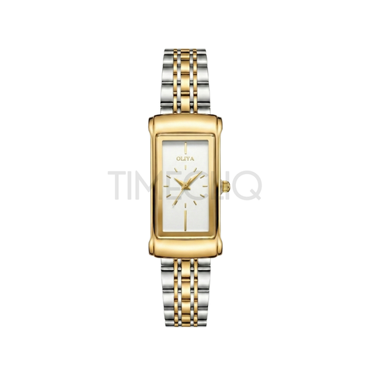 Oliya 55182 Ladies Two-Toned Watch White Dial