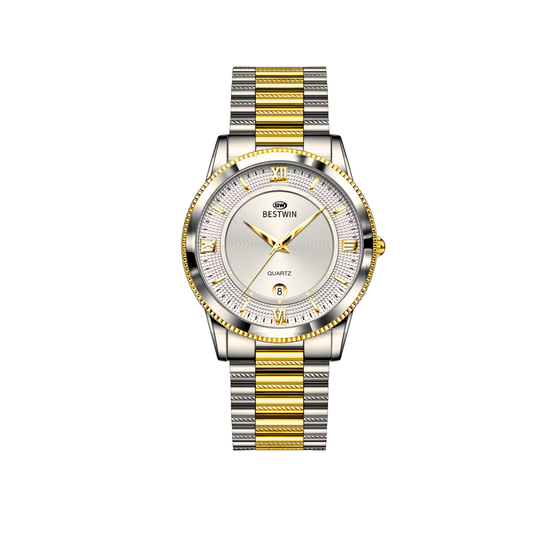 Bestwin 232 Classic Luxury Quartz Men's Watch Dual Tone
