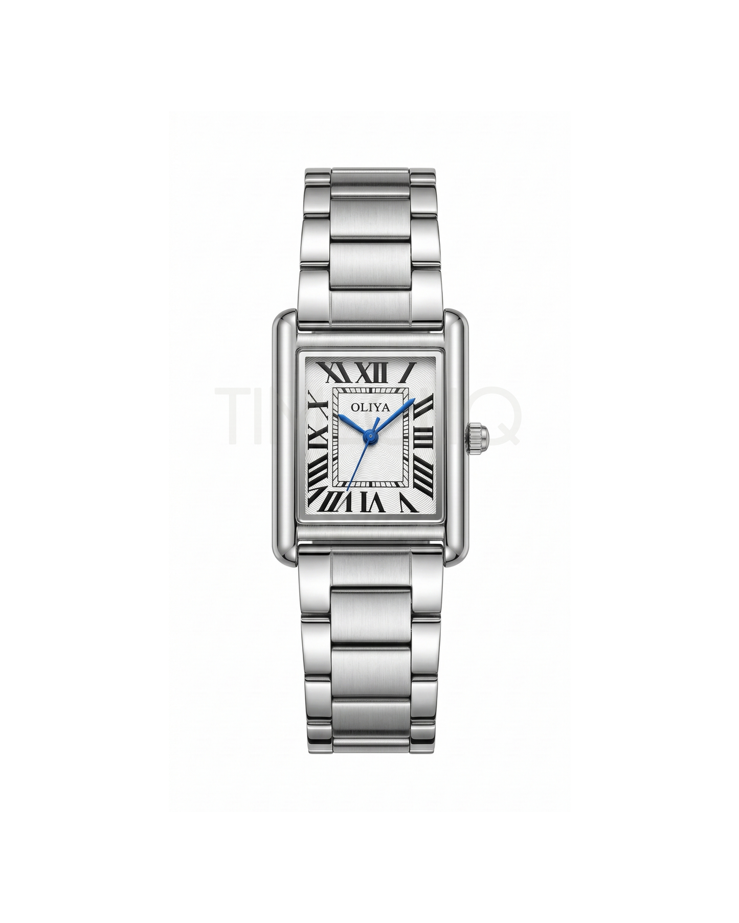 Oliya 6862 Women’s Silver Watch – Green Dial | Elegant Ladies Wristwatch