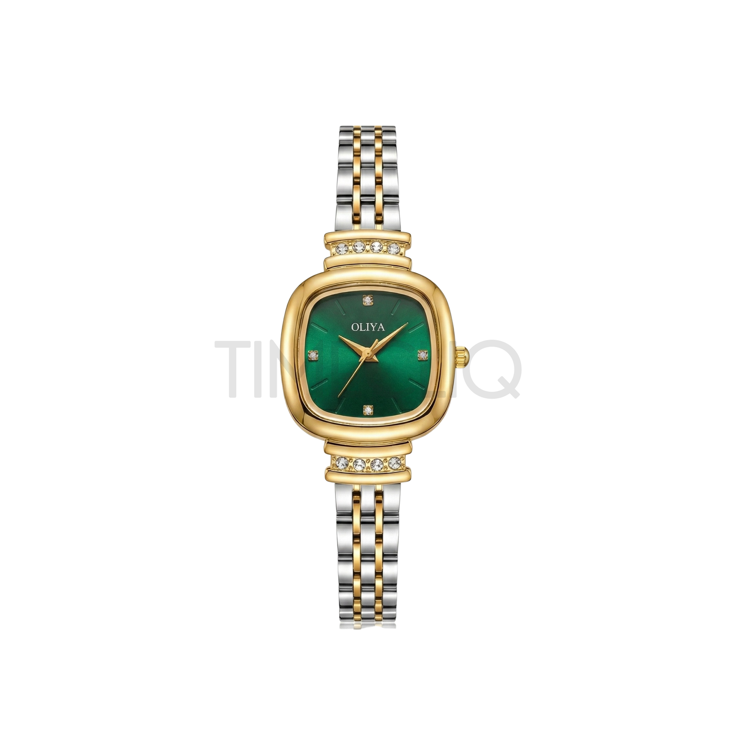 Oliya 6815 Elegant Square Green Dial Women’s Watch