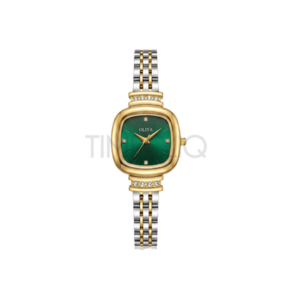 Oliya 6815 Elegant Square Green Dial Women’s Watch