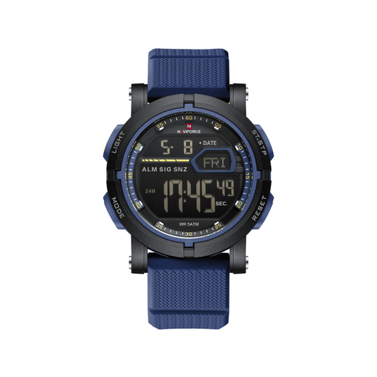 Naviforce 7139 Tactical Men's Waterproof Digital Watch - Blue