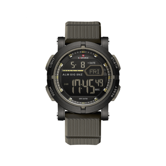 Naviforce 7139 Tactical Men's Waterproof Digital Watch - Dark Grey