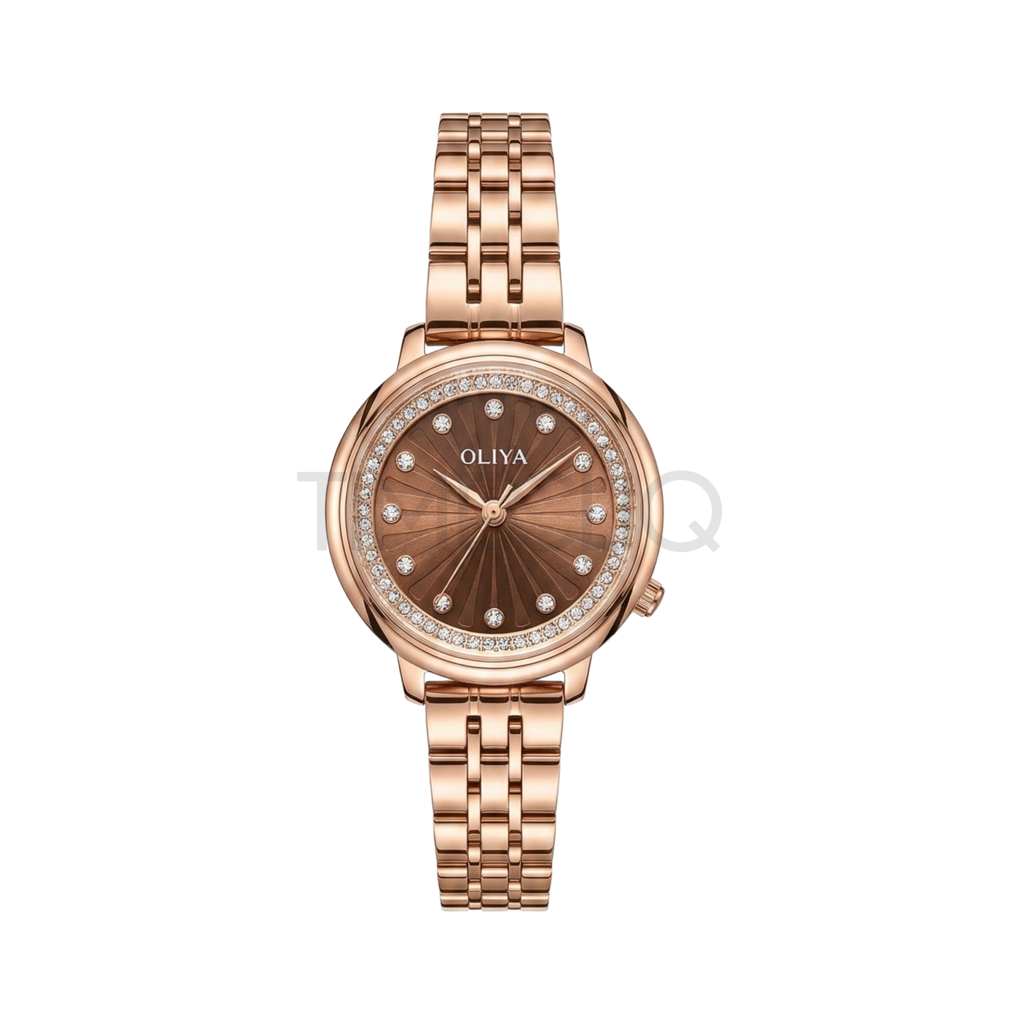 Oliya 889 Brown Dial Rose-Gold Women’s Watch