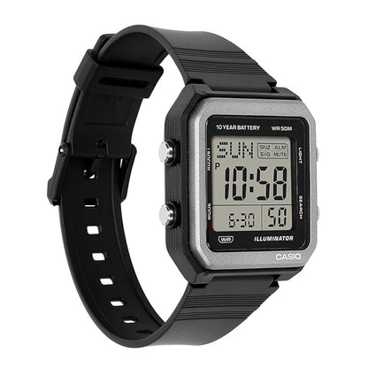 Casio W-221H-1AVDF Digital 50M WR LED Illuminator Watch