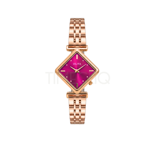 Oliya 6819 Women’s Wristwatch – Elegant Pink Ladies Watch