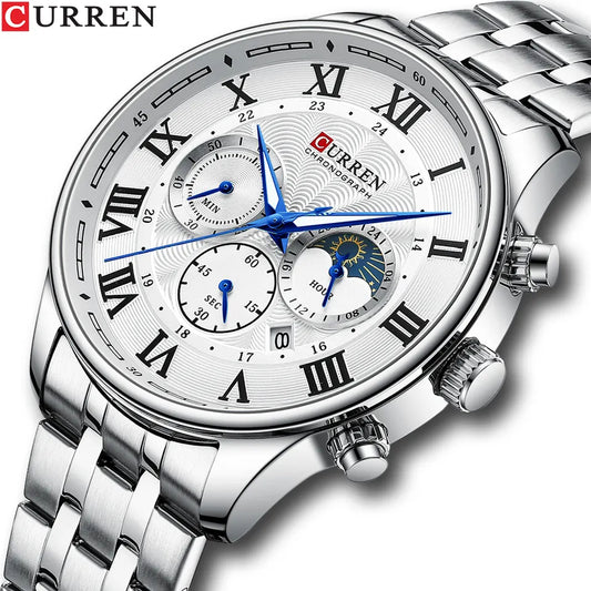 CURREN 8427 Brand Watch for Men - Silver