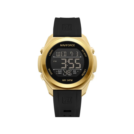 NAVIFORCE NF7111 Men's Digital Sport Watch - Black Gold