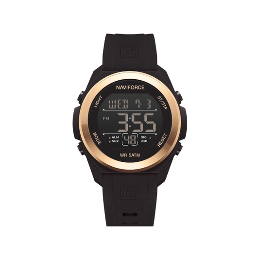 NAVIFORCE NF7111 Men's Digital Sport Watch - Black Rose Gold