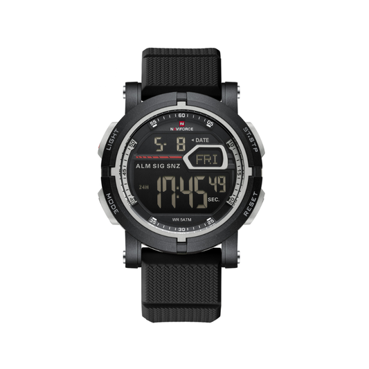 Naviforce 7139 Tactical Men's Waterproof Digital Watch - Black Red