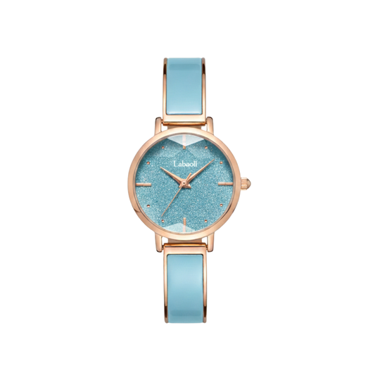 Labaoli LA008L Women’s Stainless Steel Bracelet Watch- Light Blue Dial