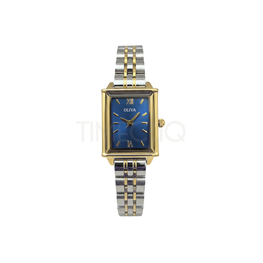 Oliya 860 Elegent Ladies Two Toned Watch Blue Dial