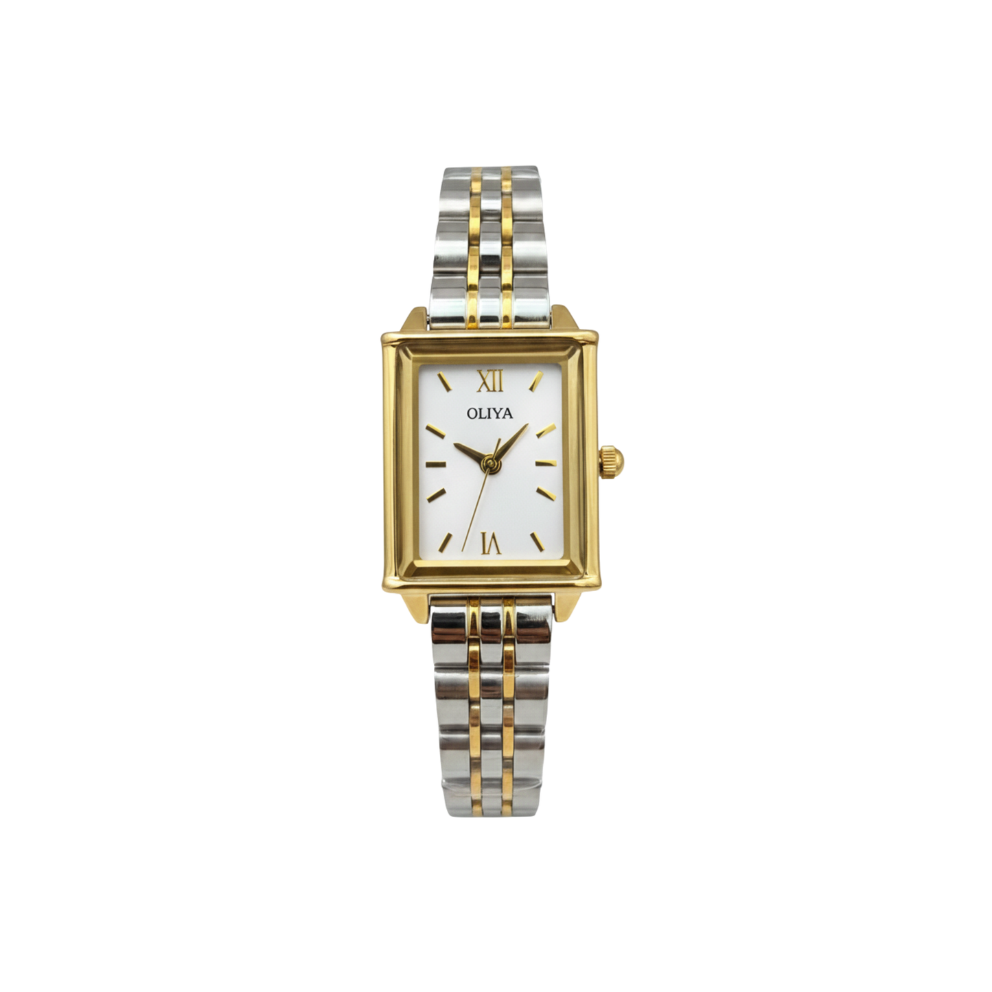 Oliya 860 Elegent Ladies Two Toned Watch White Dial