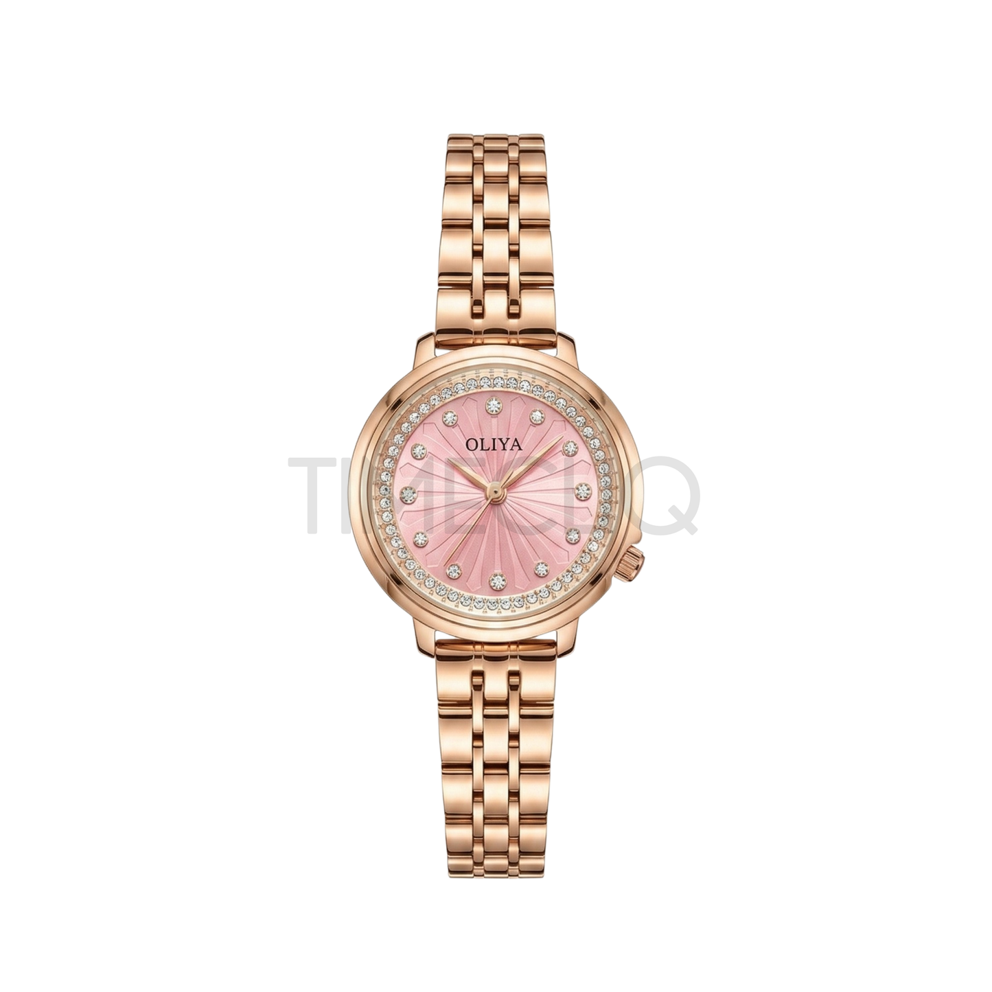 Oliya 889 Pink Dial Rose-Gold Women’s Watch