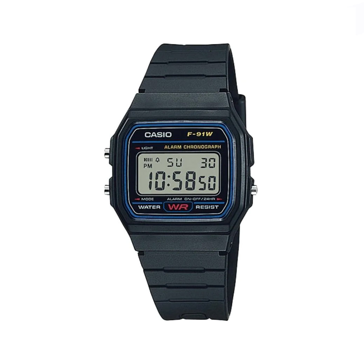CASIO F-91W-1DG Vintage Digital Resin Band Watch