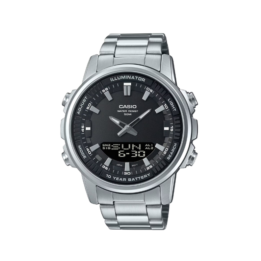 CASIO AMW-880D-1AVDF Outgear Analog-Digital Stainless-Steel Watch