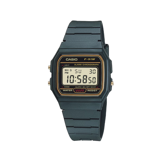CASIO F-91WG-9QDF Classic Vintage Digital Resin Watch