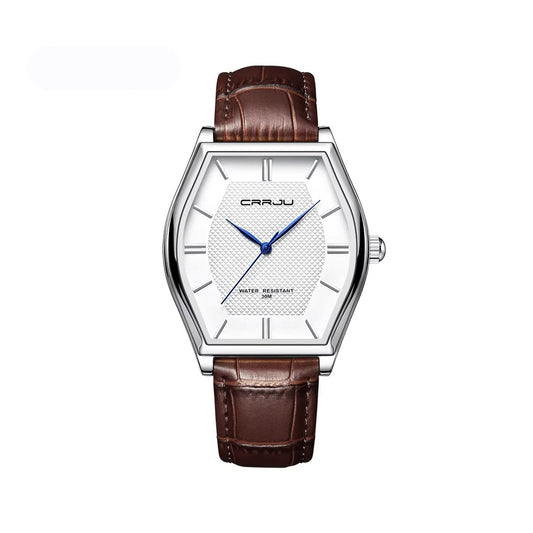 CRRJU 5020 Casual Quartz Leather Belt Men's Watch