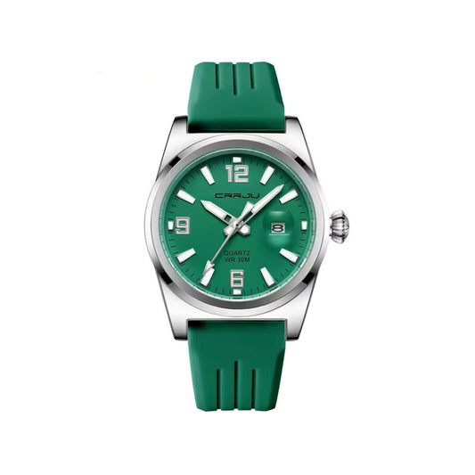 CRRJU 5027 Men's Business Chronograph Watch - Green